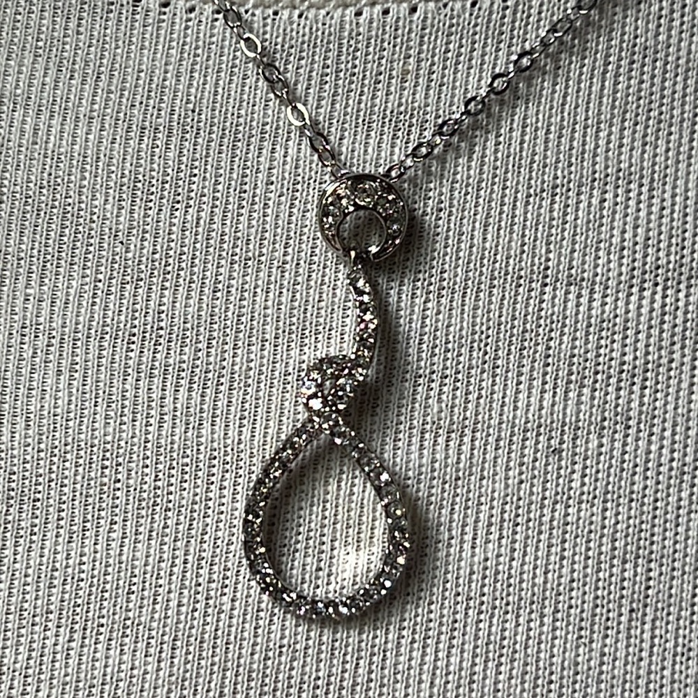 Silver CZ Necklace